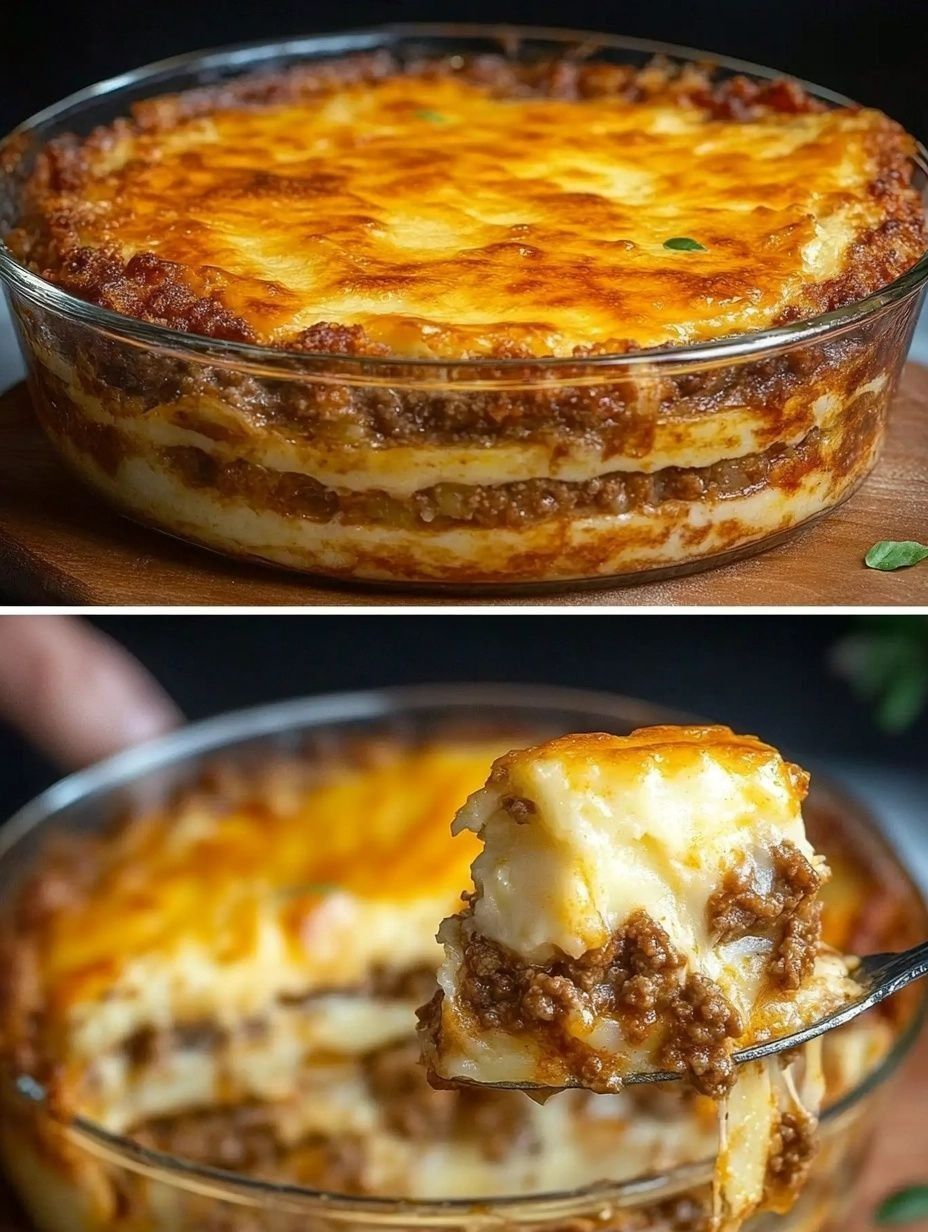 Cheesy Million Dollar Spaghetti Casserole
