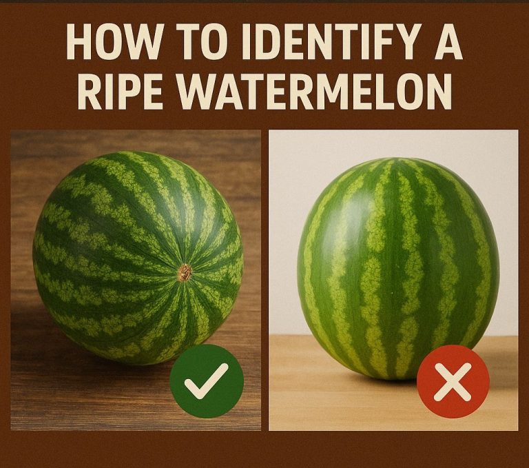 How to Pick a Ripe, Sweet Watermelon: A Simple Visual Guide