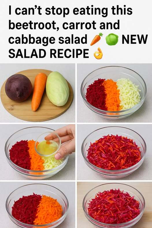Embrace the Delightful Beetroot, Carrot, and Cabbage Salad!