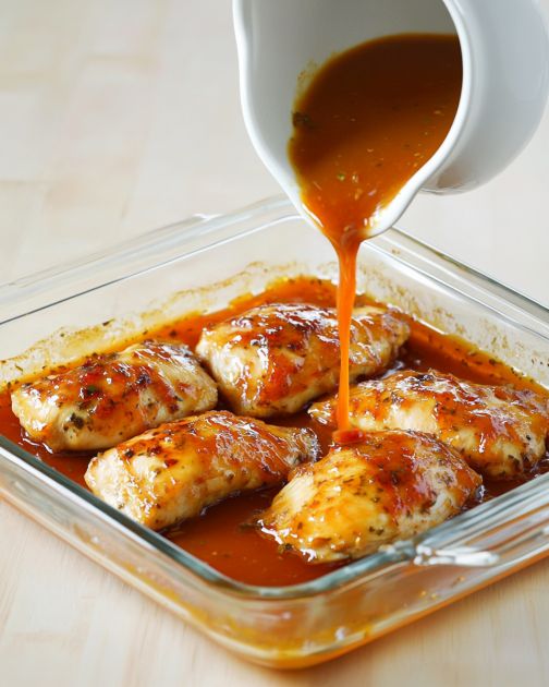 Mom marinates pork chops in the most delightful sauce. You have to give it a try.