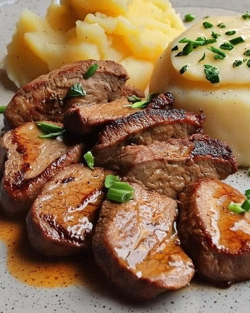 Garlic Butter Steak Bites and Cheesy Smashed Potatoes