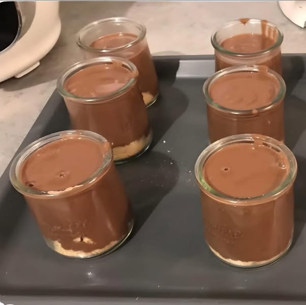 Homemade chocolate cream