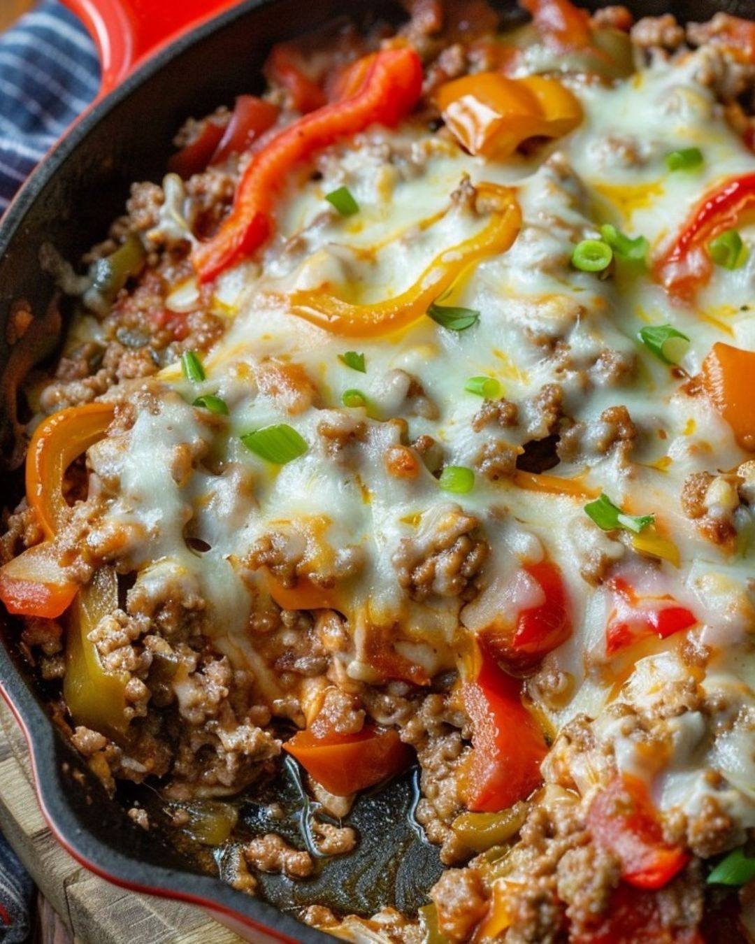 Ground Beef Stuffed Pepper Skillet