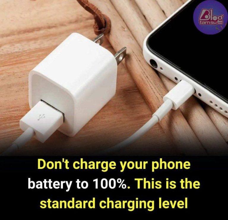 Don’t charge your phone battery to 100%