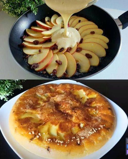 The apple dessert that drives the world crazy! No oven, just 1 egg