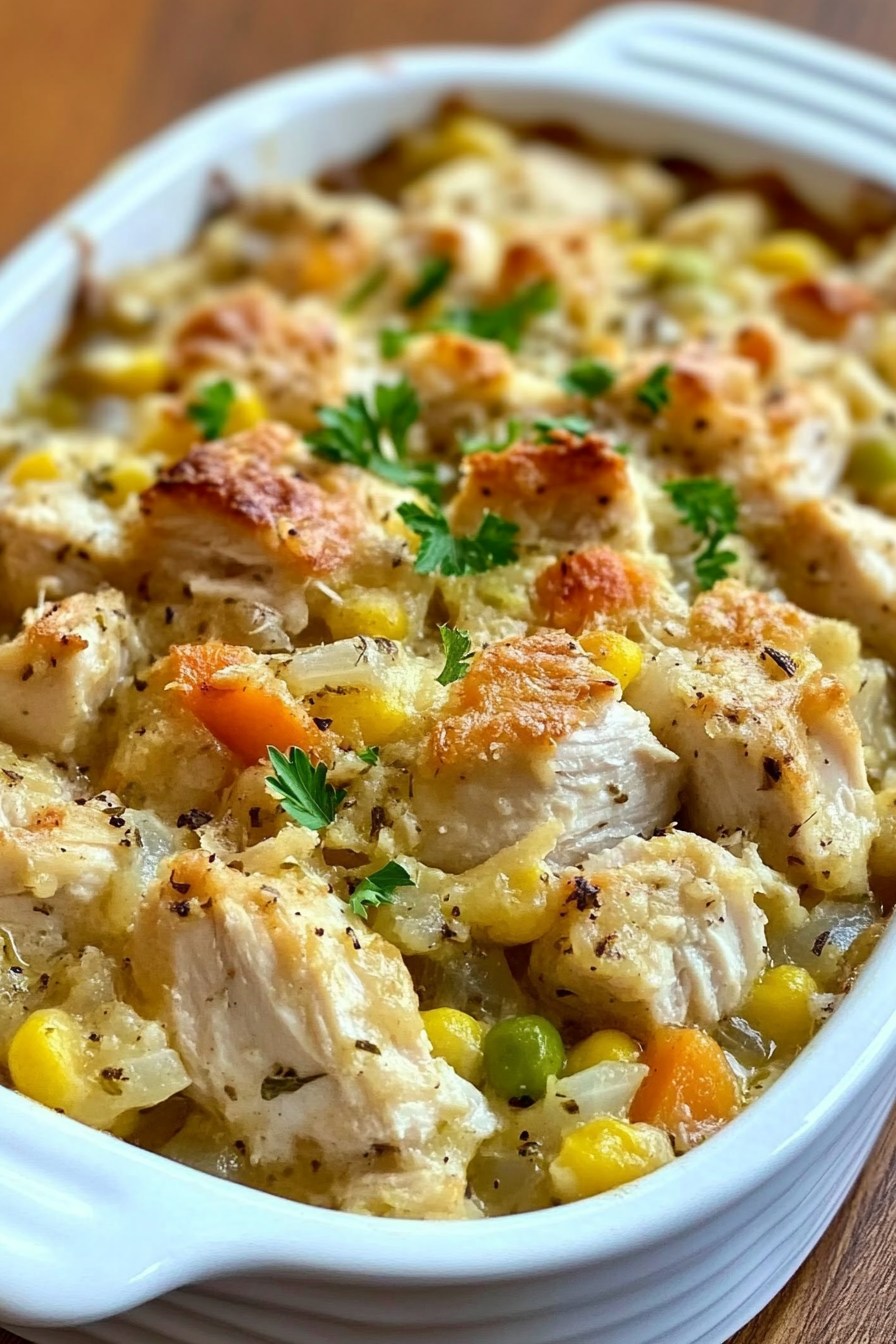 Dolly’s Chicken and Stuffing Casserole