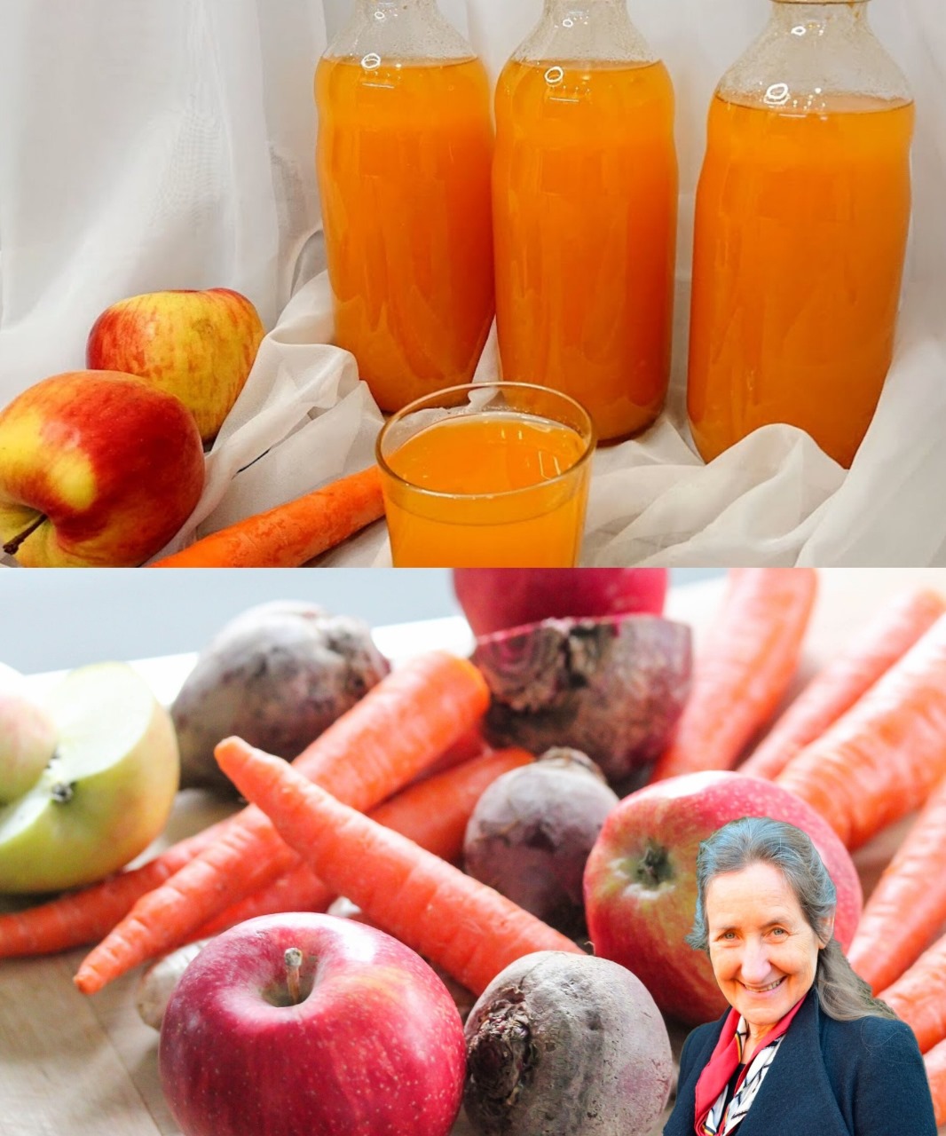 Apple and carrot juice, no preservatives, homemade recipes