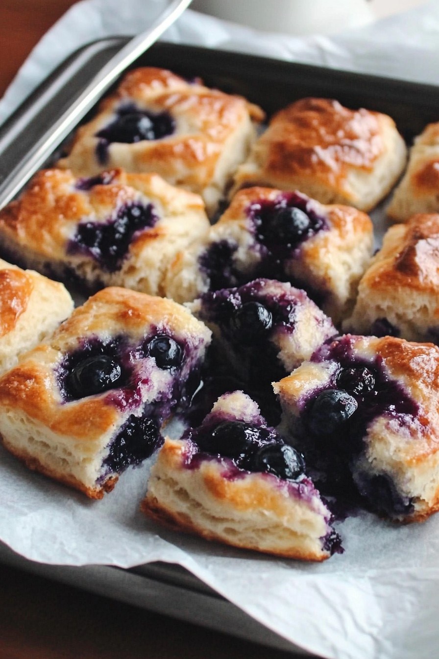 Blueberry Butter Swim Biscuits 