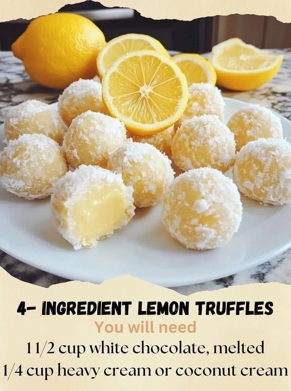 4- Ingredient Lemon Truffles