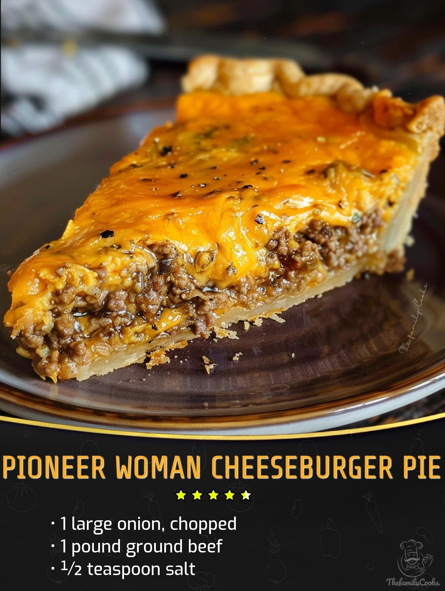 Pioneer Cheeseburger Pie Delight