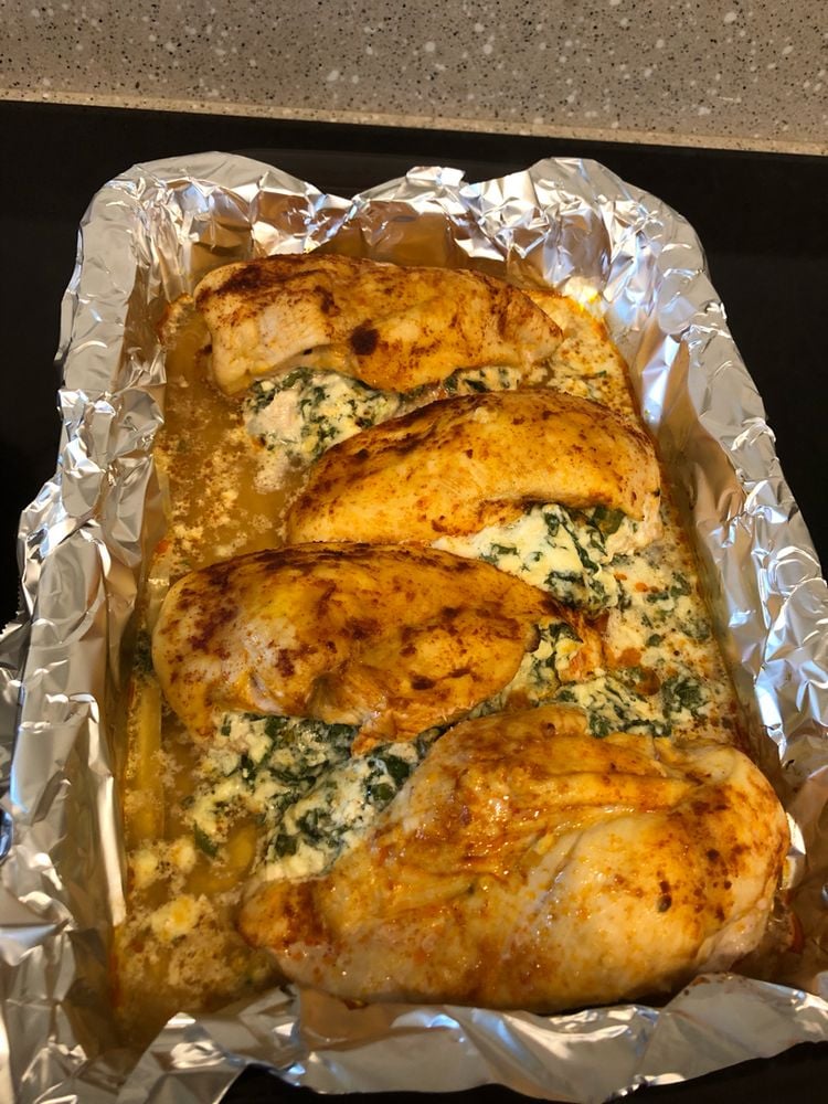 Spinach Stuffed Chicken Breasts