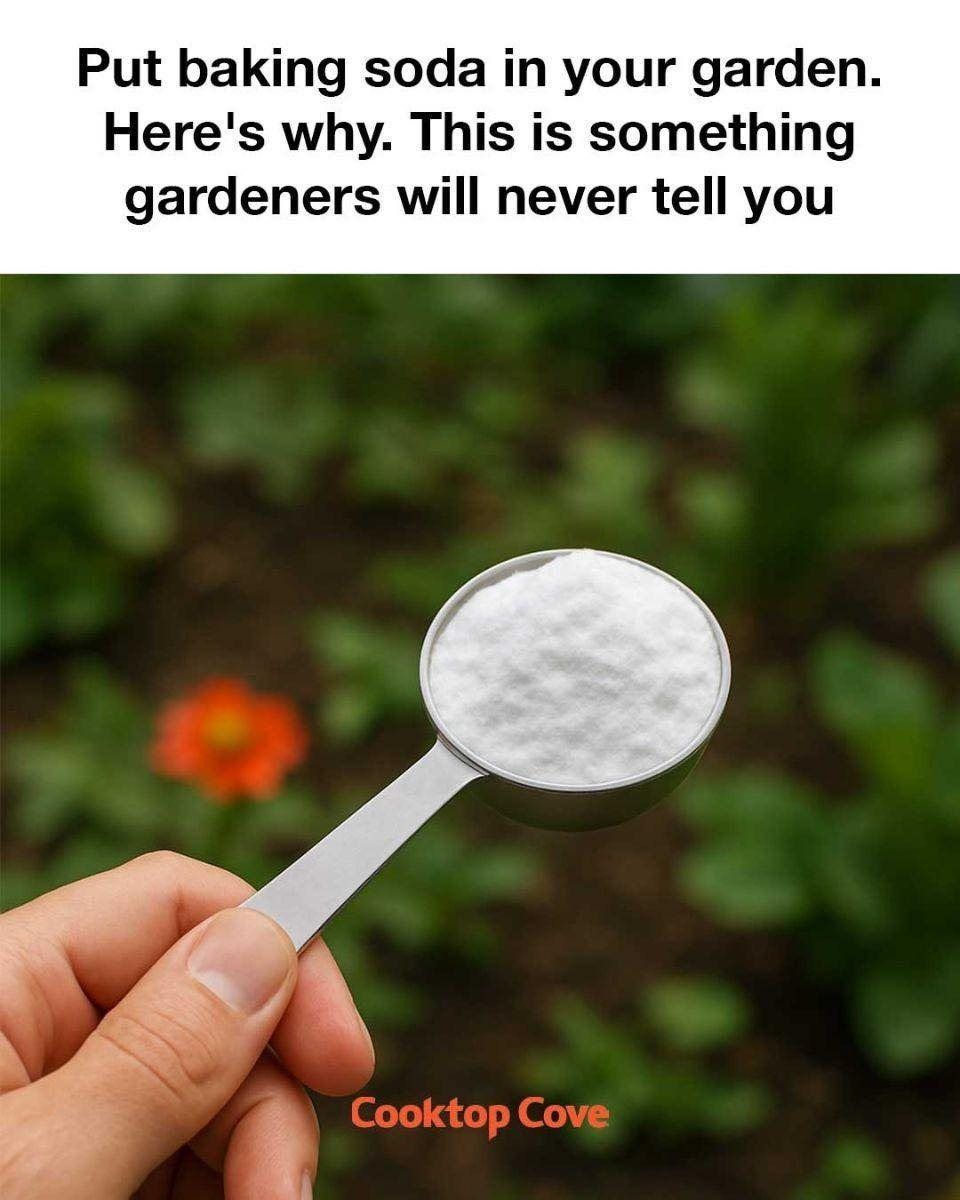 Put baking soda in your garden. Here’s why. This is something gardeners will never tell you