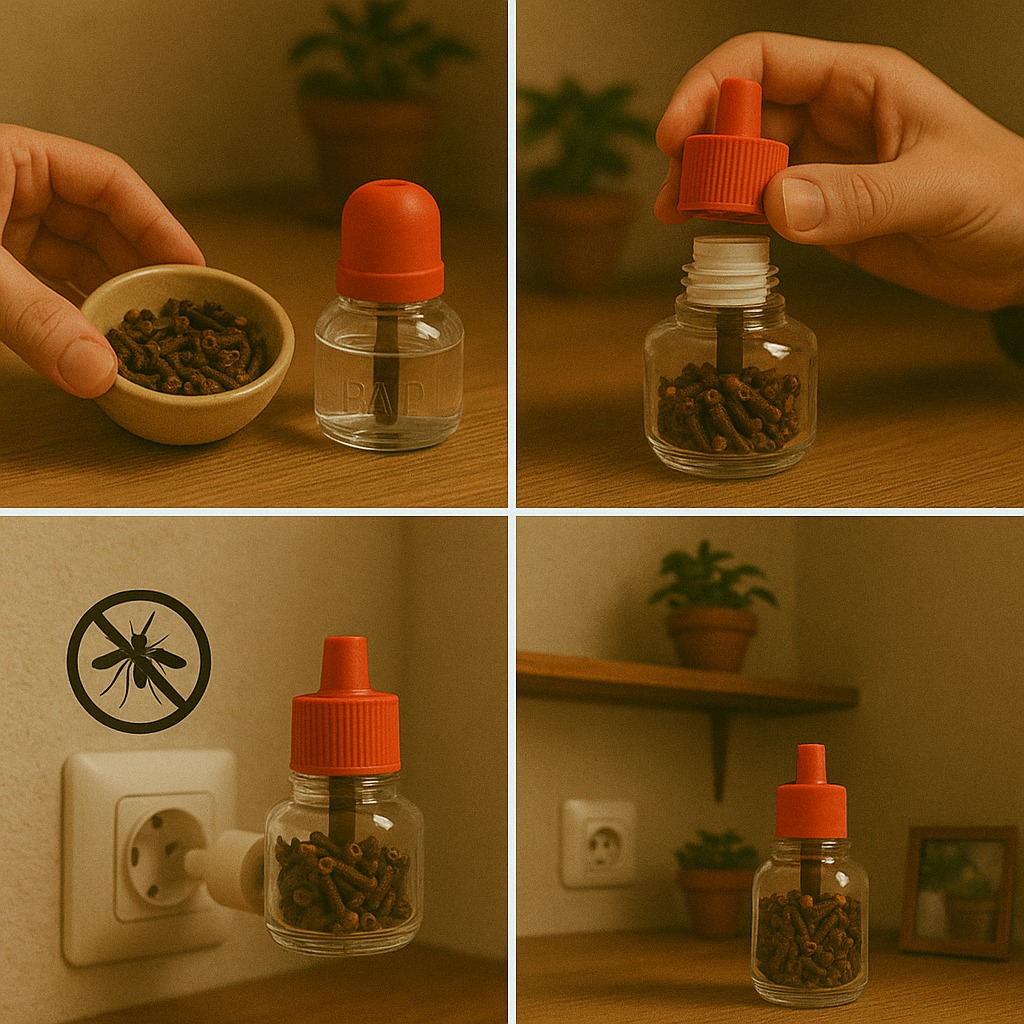 Just put CLOVES in the EMPTY ELECTRIC RAID and never suffer from mosquitoes again