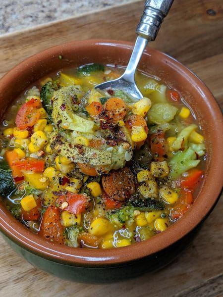 Weight Watchers Zero point vegetable Soup.