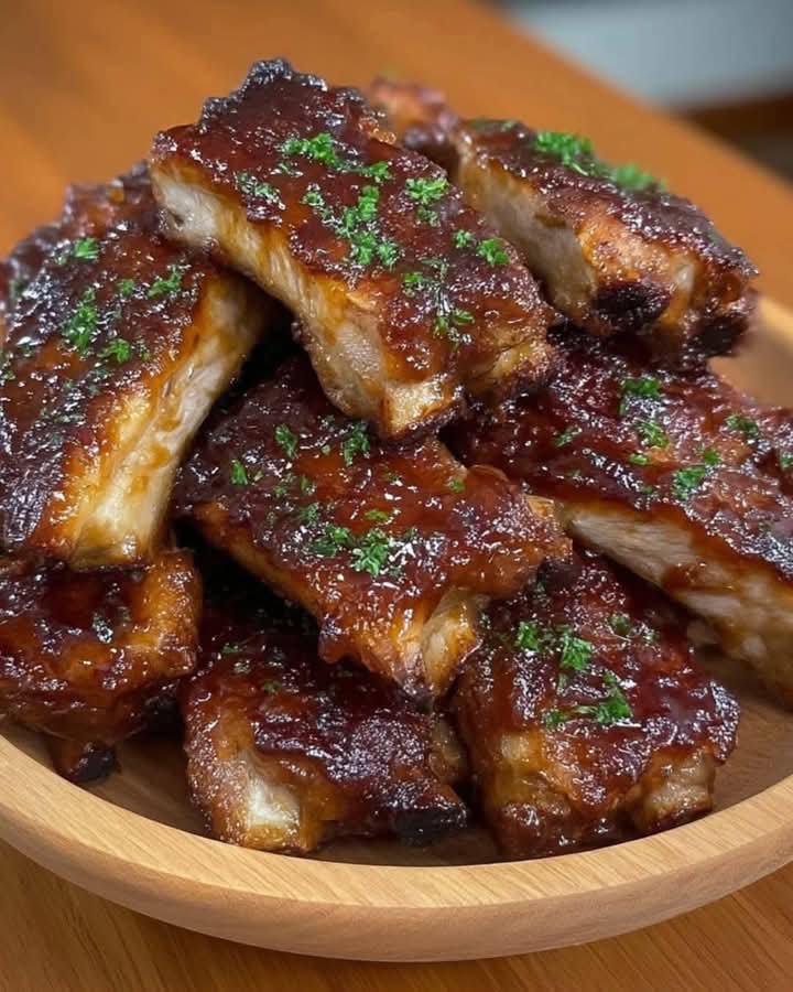 Sticky Honey Garlic Ribs