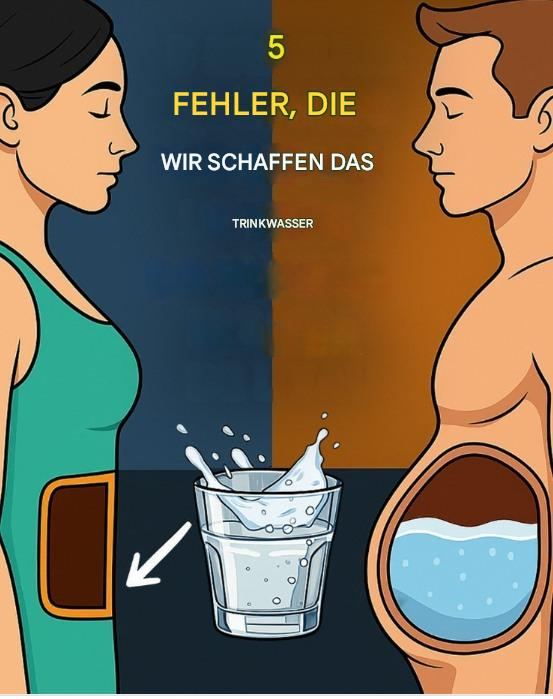 5 mistakes we make when drinking water