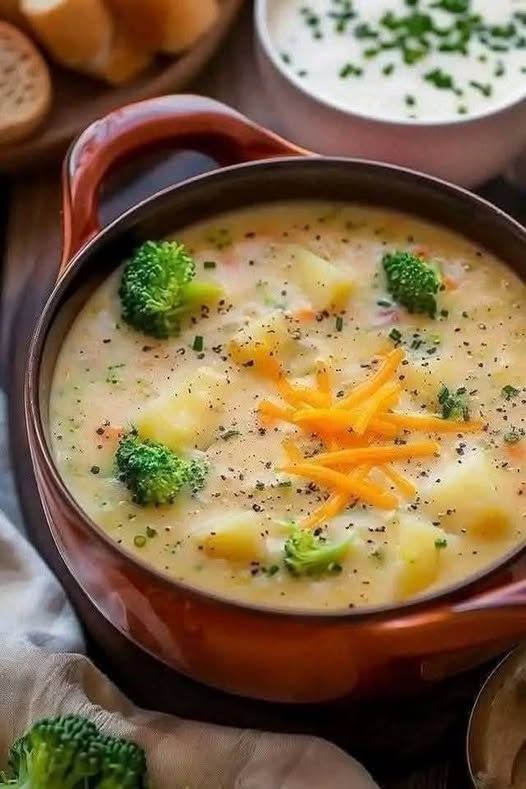 Cheddar Broccoli Potato Soup