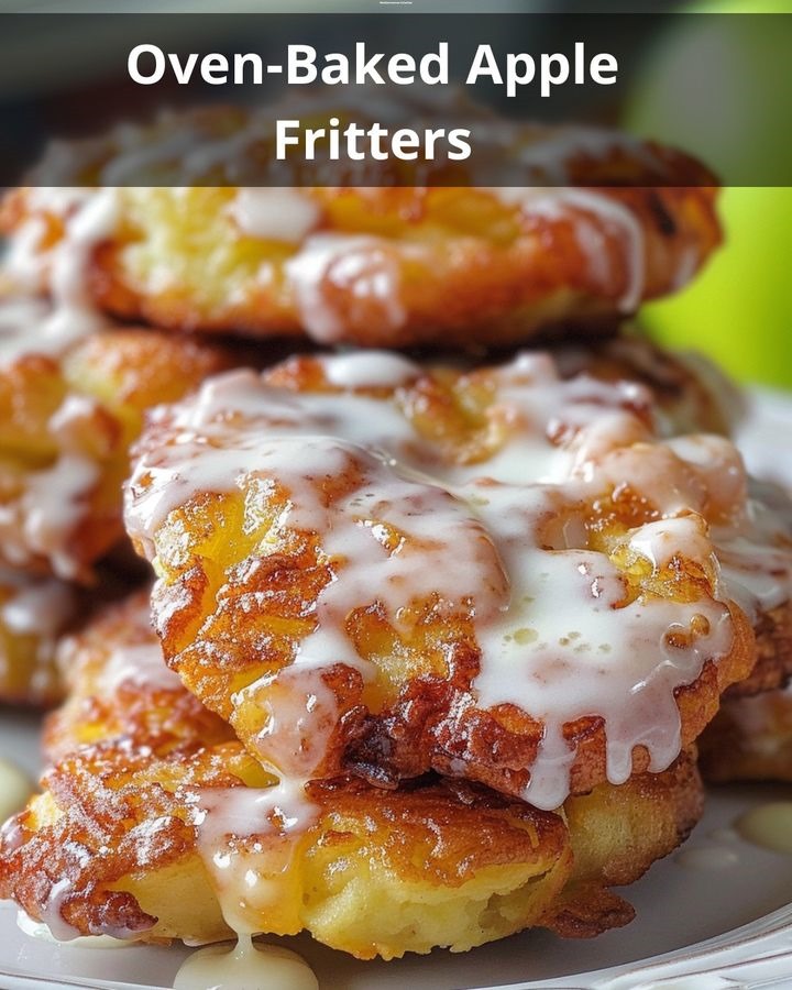 Oven-Baked Apple Fritters