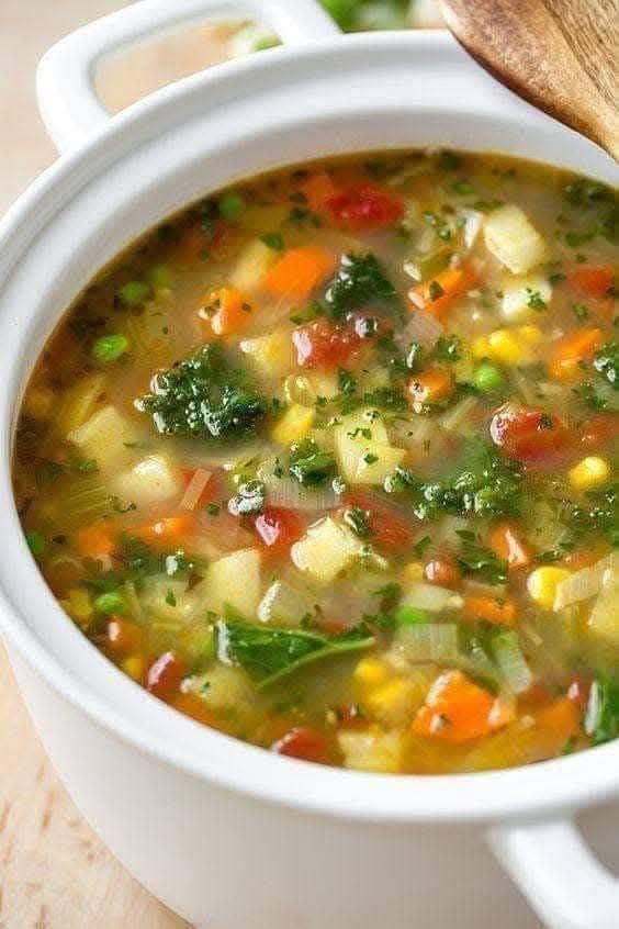 Vegetable Soup. serves 6