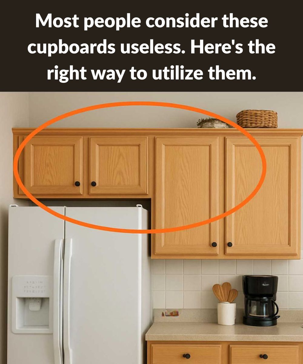 Most people consider these cupboards useless. Here’s the right way to utilize them.