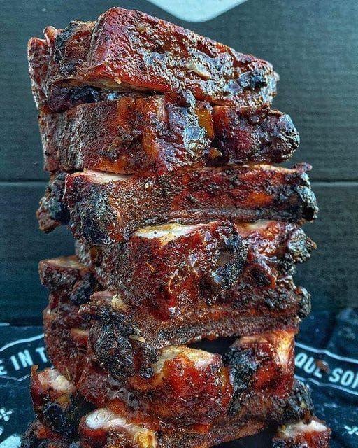 Fall of the Bone BBQ Pork Rib Jenga!!