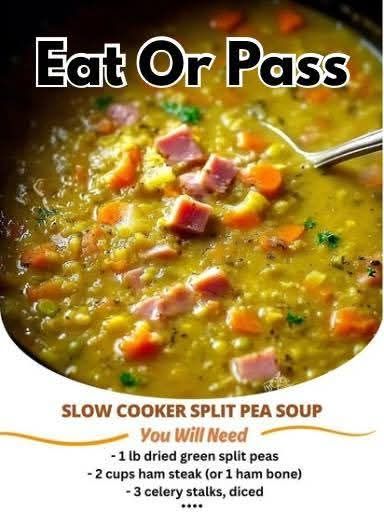 Slow Cooker Split Pea Soup