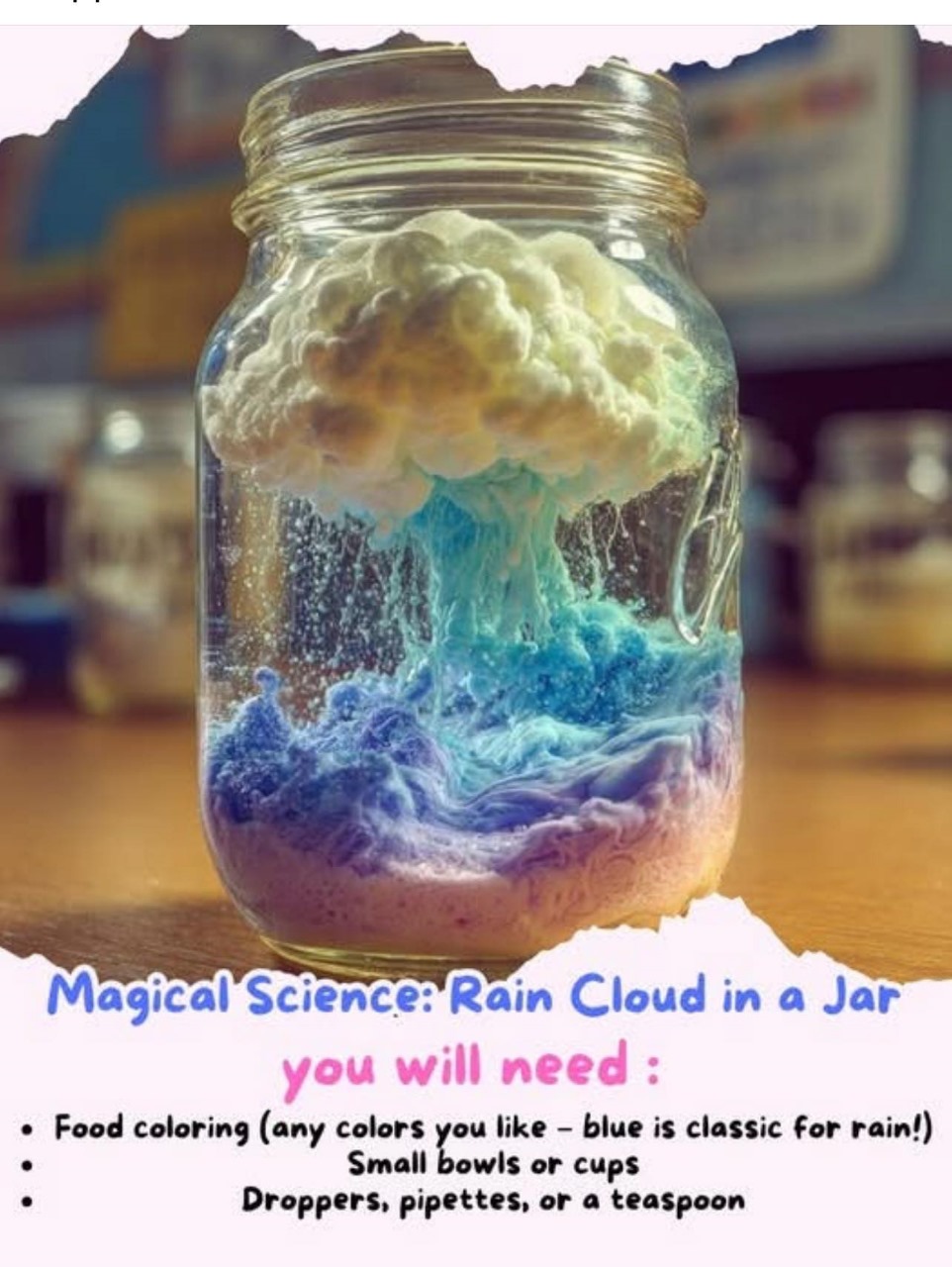 Magical Science: Rain Cloud in a Jar