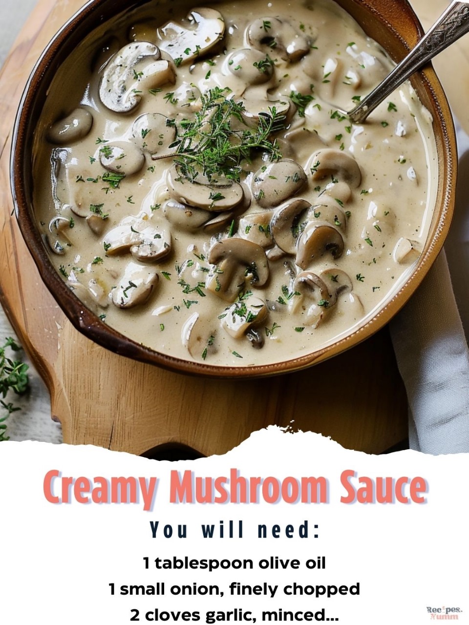 Creamy Mushroom Sauce