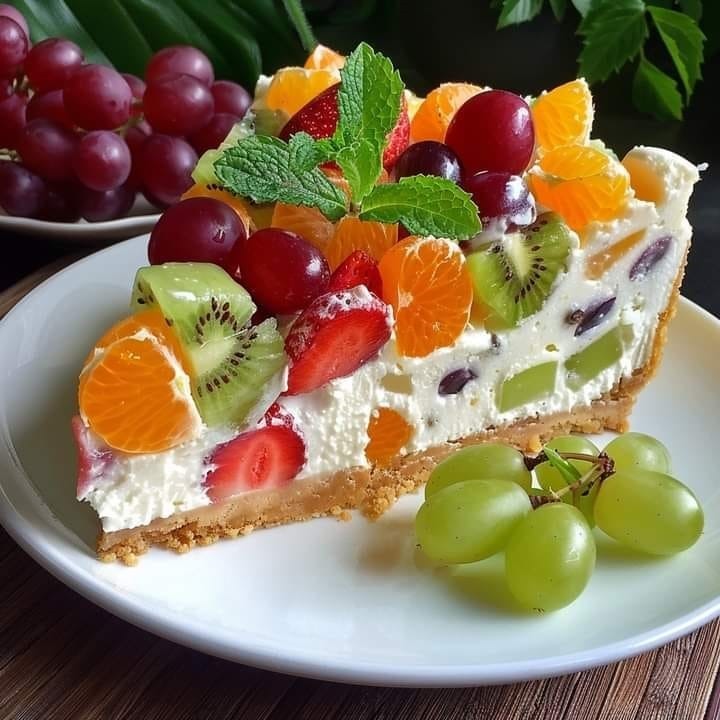 Fruit Salad Cheesecake Recipe