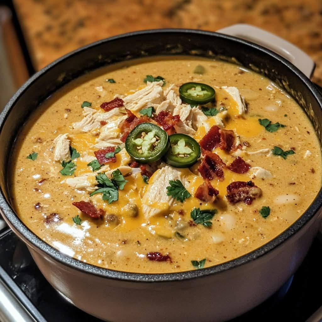 Chicken Jalapeño Popper Chili
