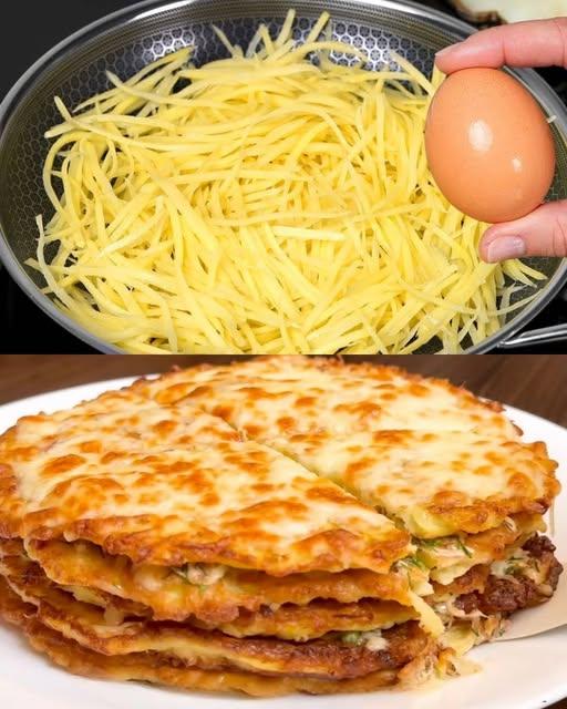 Potato Pancakes with Tomato, Dill, and Mozzarella