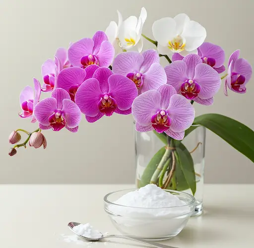 Sprinkle 1 spoon on dead orchid roots! Suddenly revived and blooms all year round