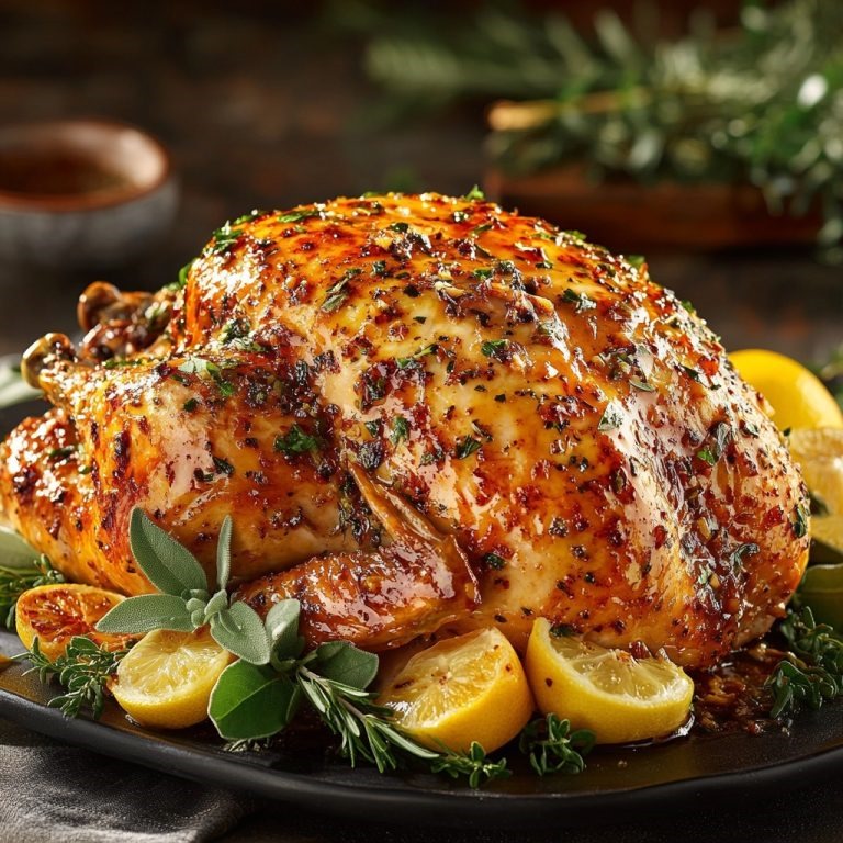 Festive Garlic Butter Turkey Roast