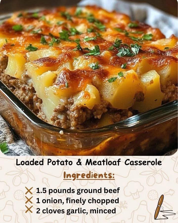 Loaded Potato & Meatloaf Casserole