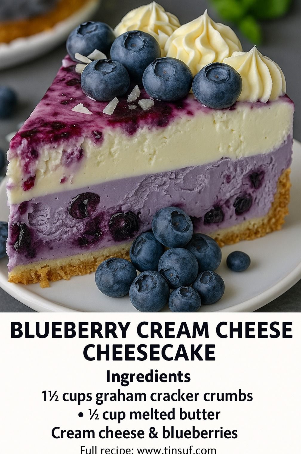 Blueberry Cream Cheese Cheesecake