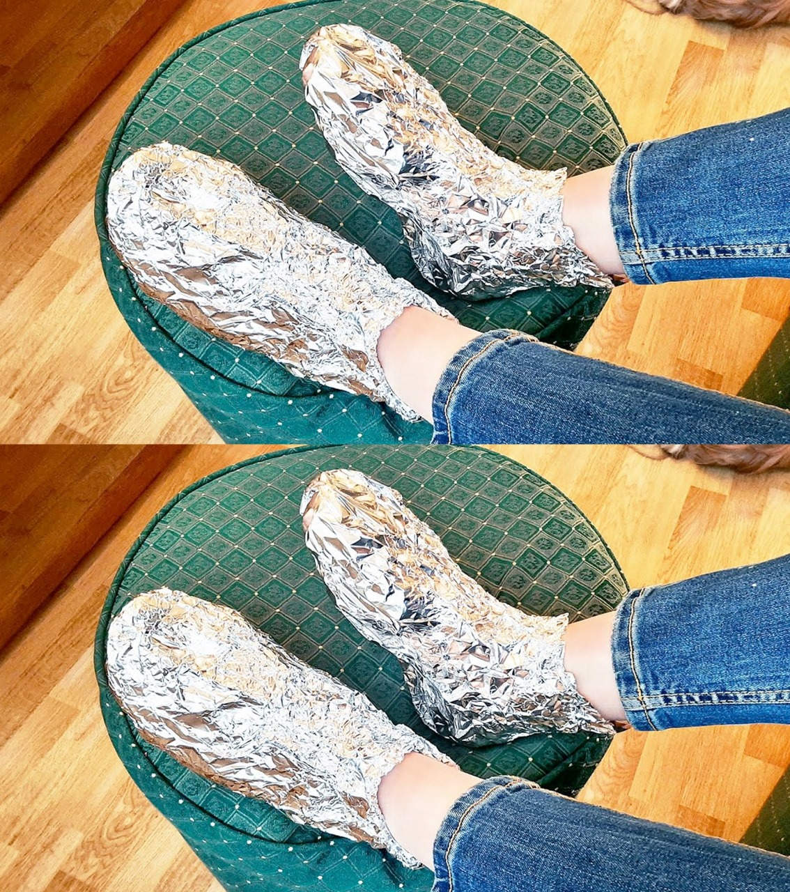 Why is it smart to wrap your feet in aluminum foil?