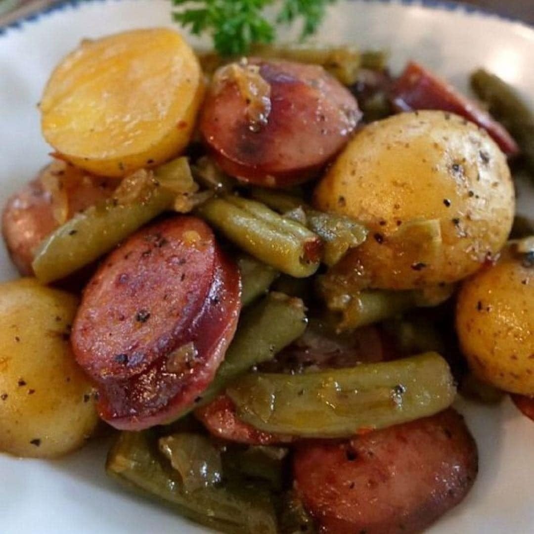 Cheese Potato & Smoked Sausage Casserole