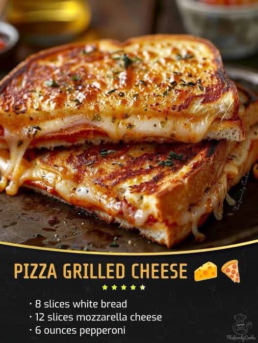 Craving a cheesy, delicious twist on a classic? Try this Pizza Grilled Cheese for the ultimate comfort food experience!