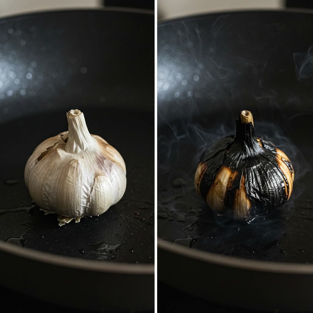 Burning Garlic at Home: What Happens After 15 Minutes