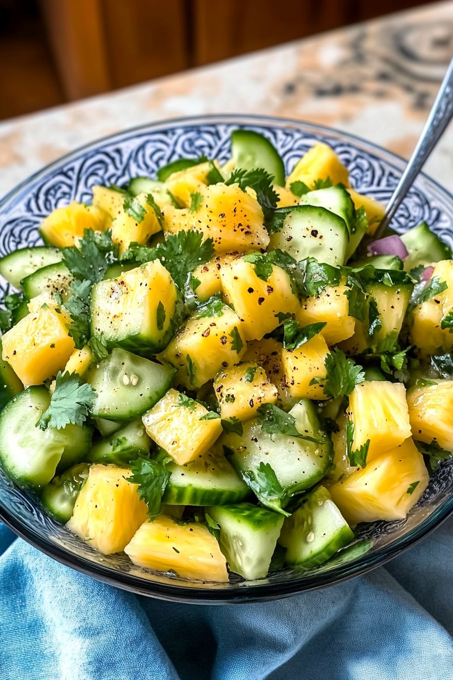 Pineapple Cucumber Salad